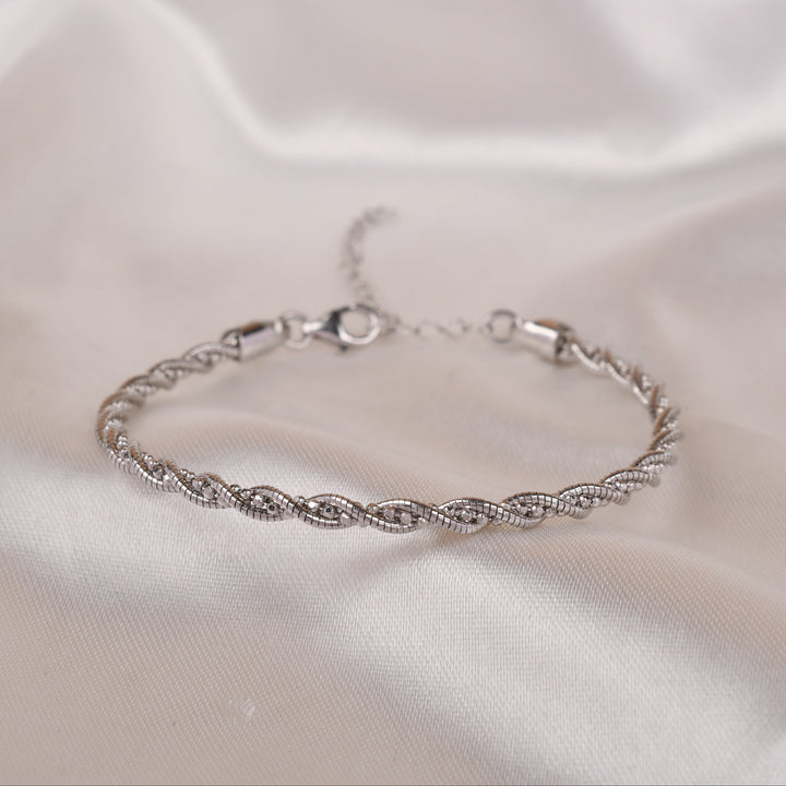 Classic Silver Twist Bracelet