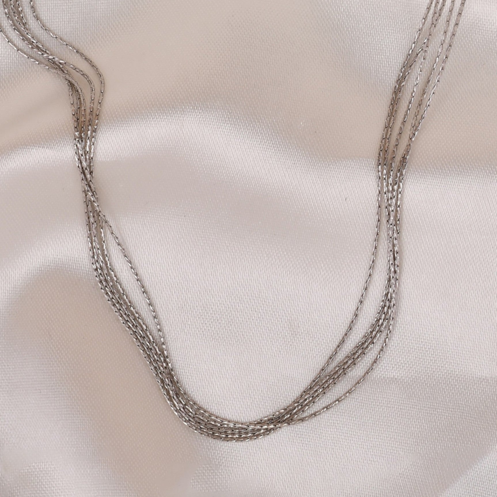 Multi Line 925 Silver Chain (Silver Tone)