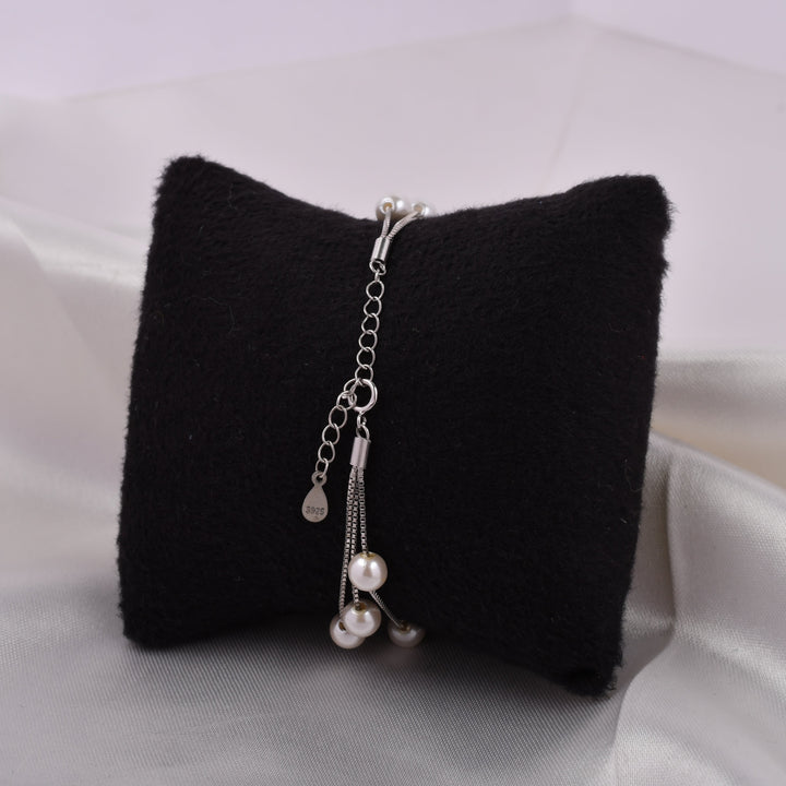 Triple Line Pearl Bracelet