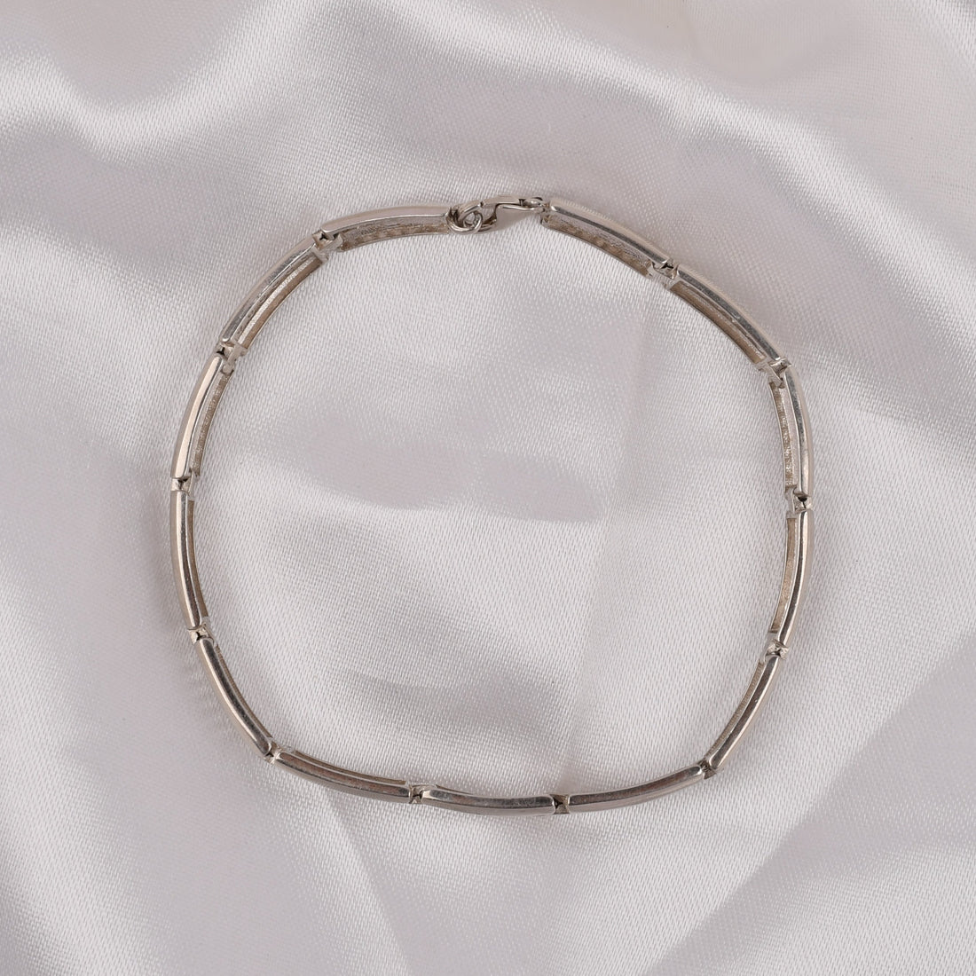 925 Silver Men's Geometric Link Bracelet