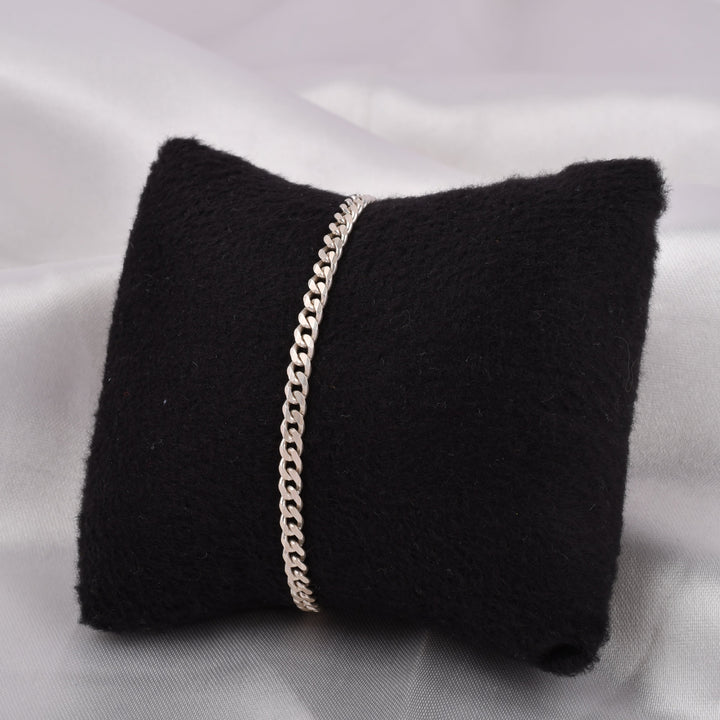 Classic Men's Silver Chain Bracelet