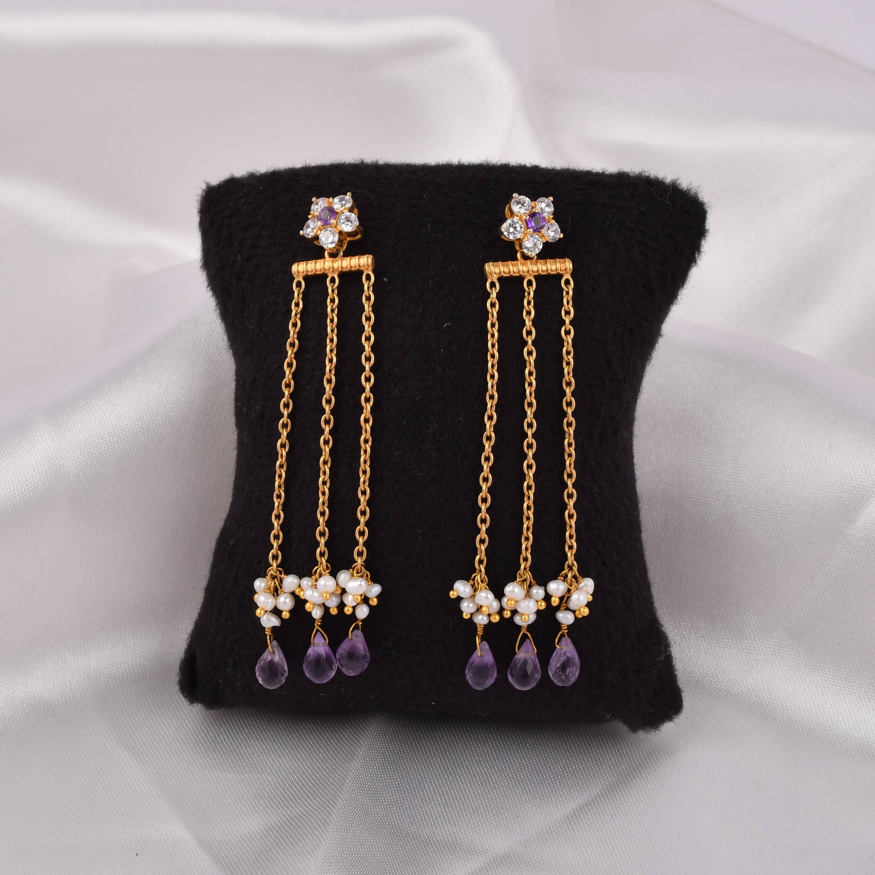 Amara Chain Drop Earrings