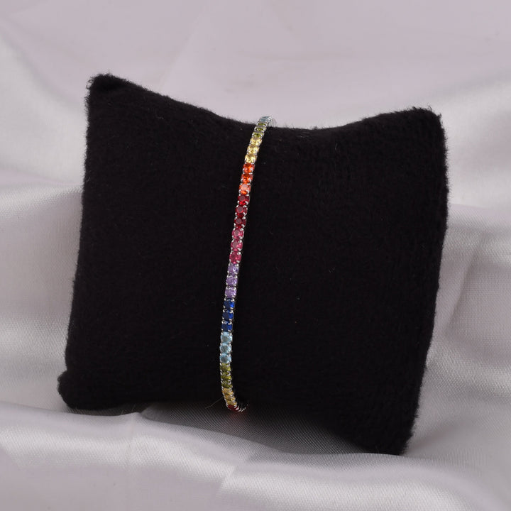 Rainbow Tennis Bracelet