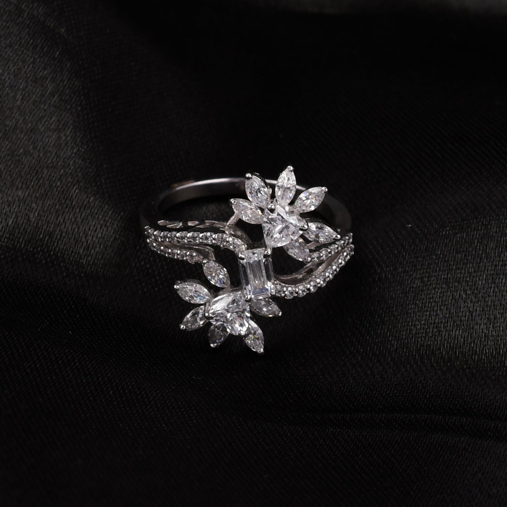 Swarovski Floral Vine Ring