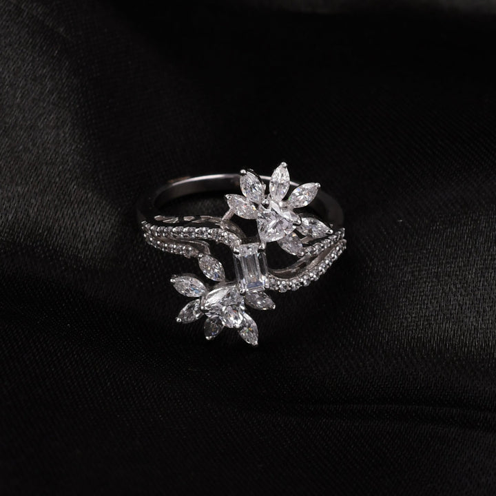 Swarovski Floral Vine Ring