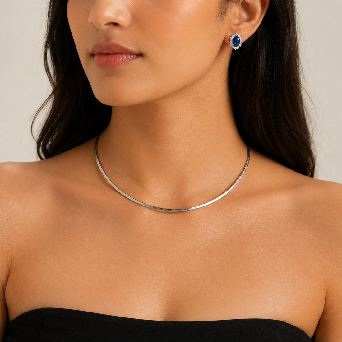 925 Sterling Silver Flat Chain