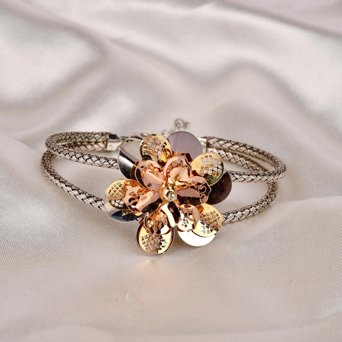 Statement Spark Triple Tone Bracelet