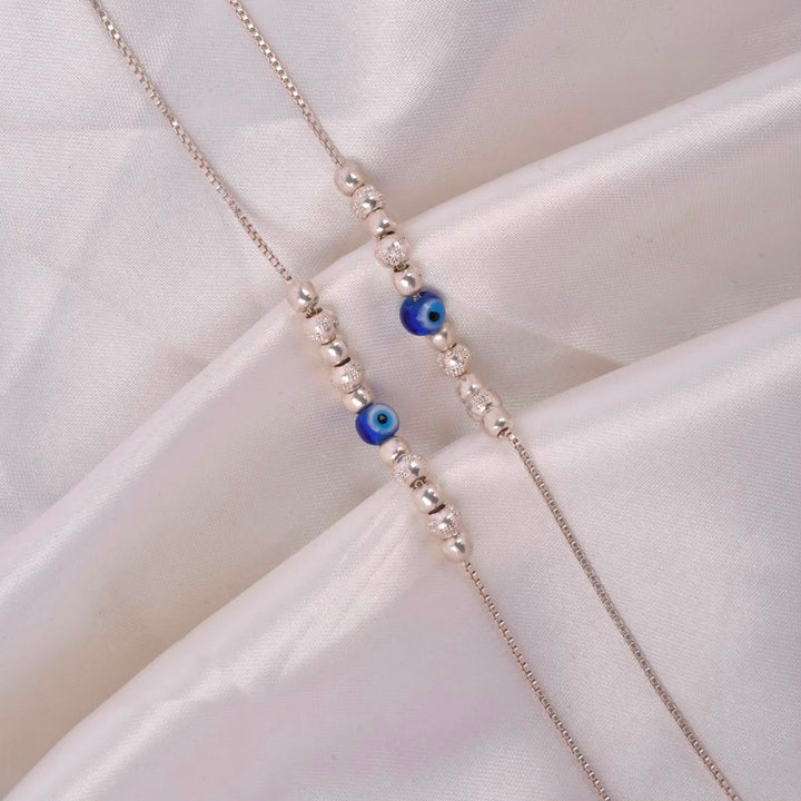 Nazar Bead 925 Silver Anklet