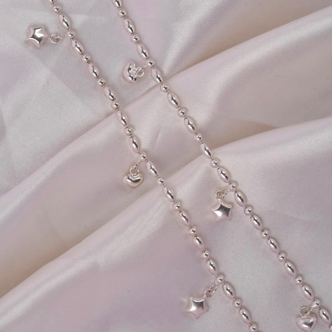 Celeste Charm 925 Silver Anklet