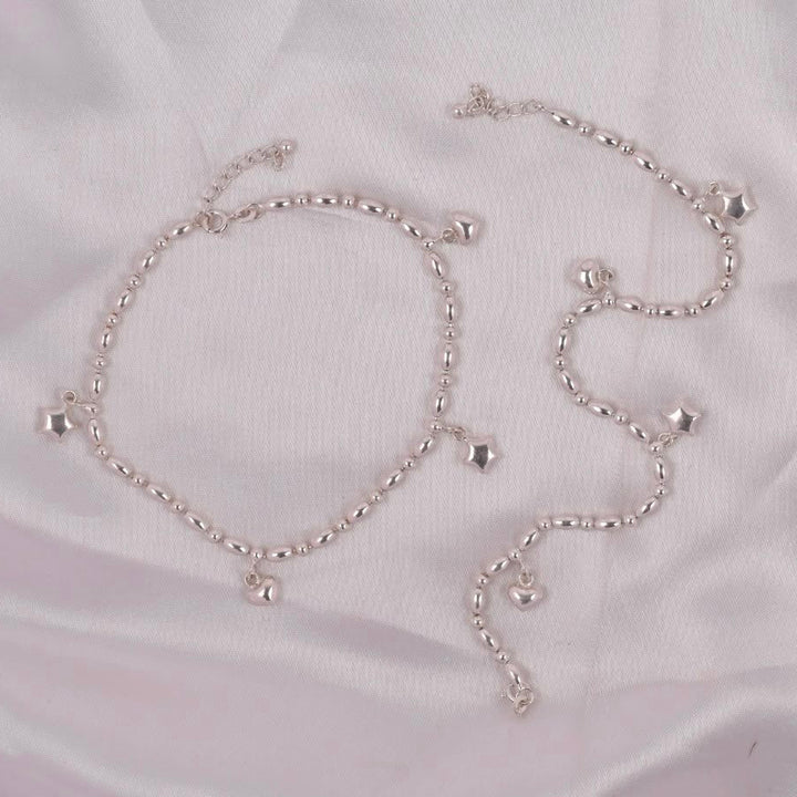 Celeste Charm 925 Silver Anklet
